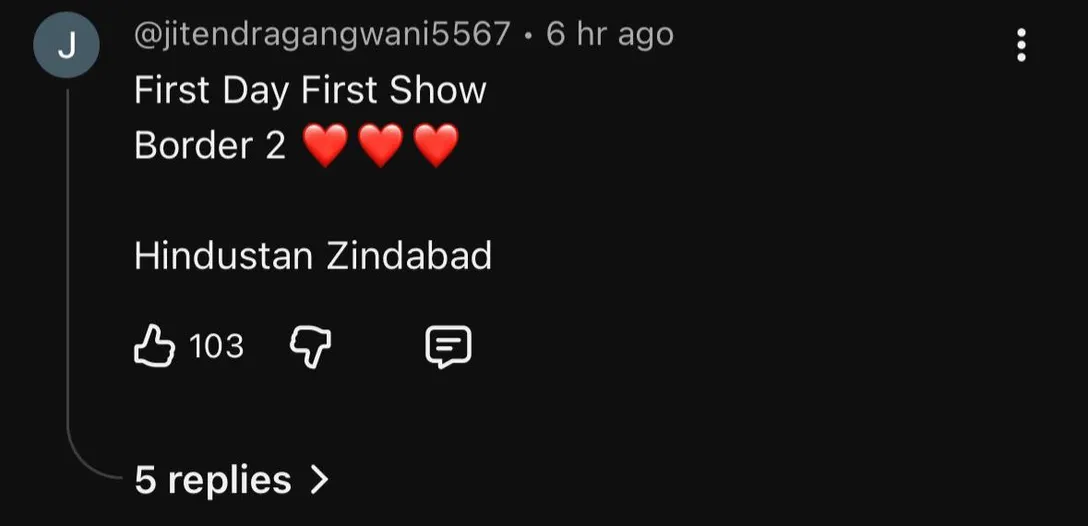 fans reaction on border 2 teaser 