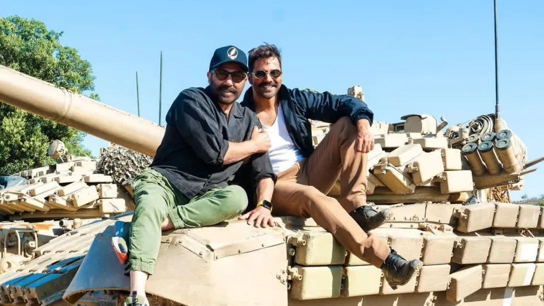 Border 2: Varun Dhawan and Sunny Deol Gear Up for Battle in BTS Picture  From Film's Set