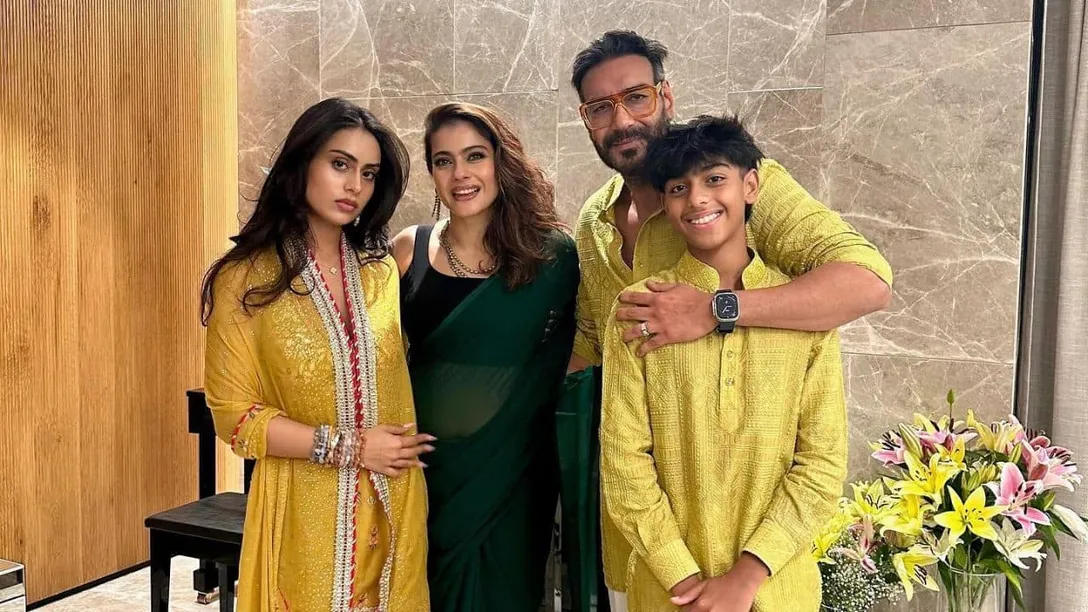Kajol shares heartwarming pics with Ajay Devgn daughter Nysa and son Yug as  the celebrate Diwali