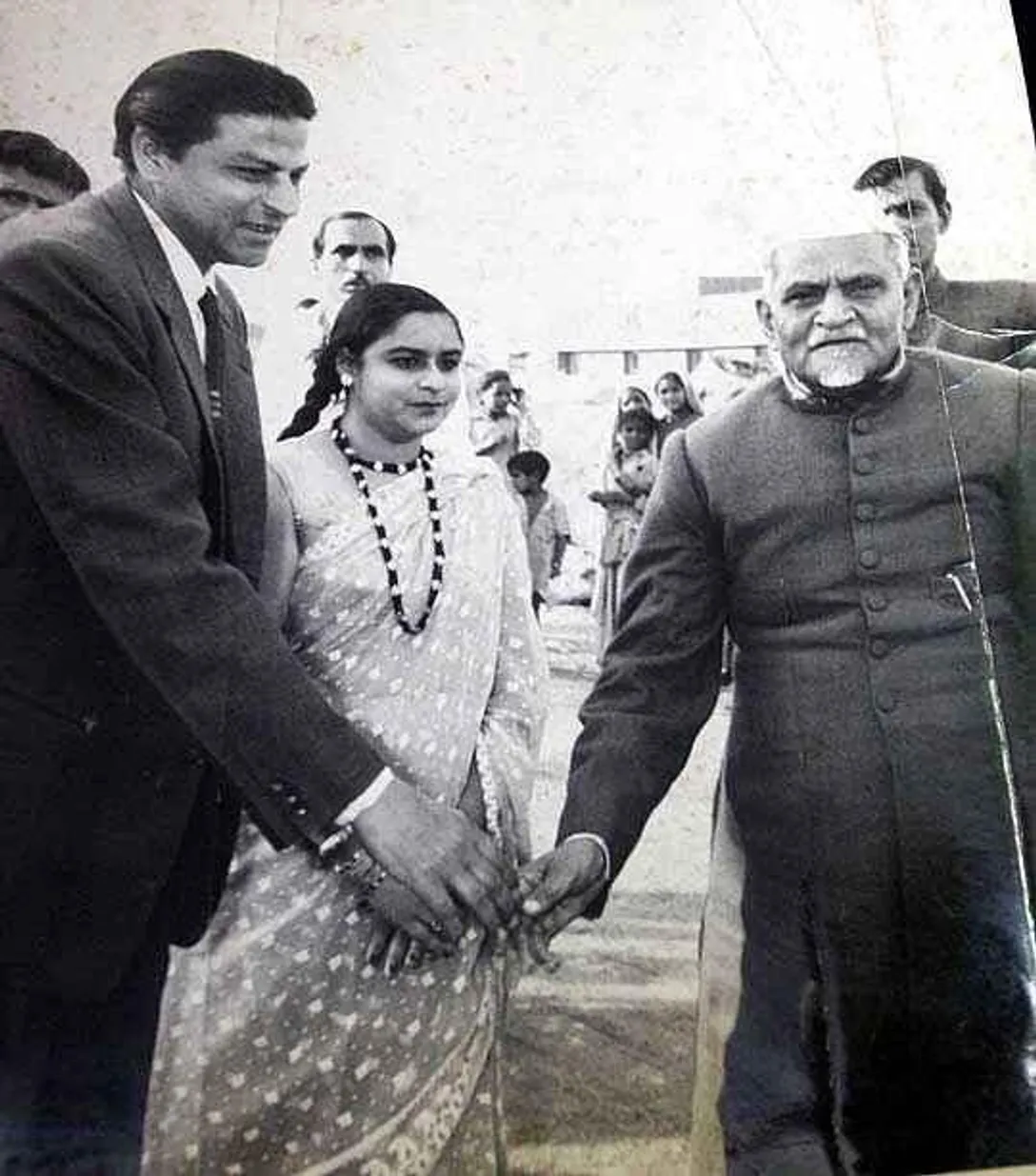 SRK's father with Abul kalam Azad