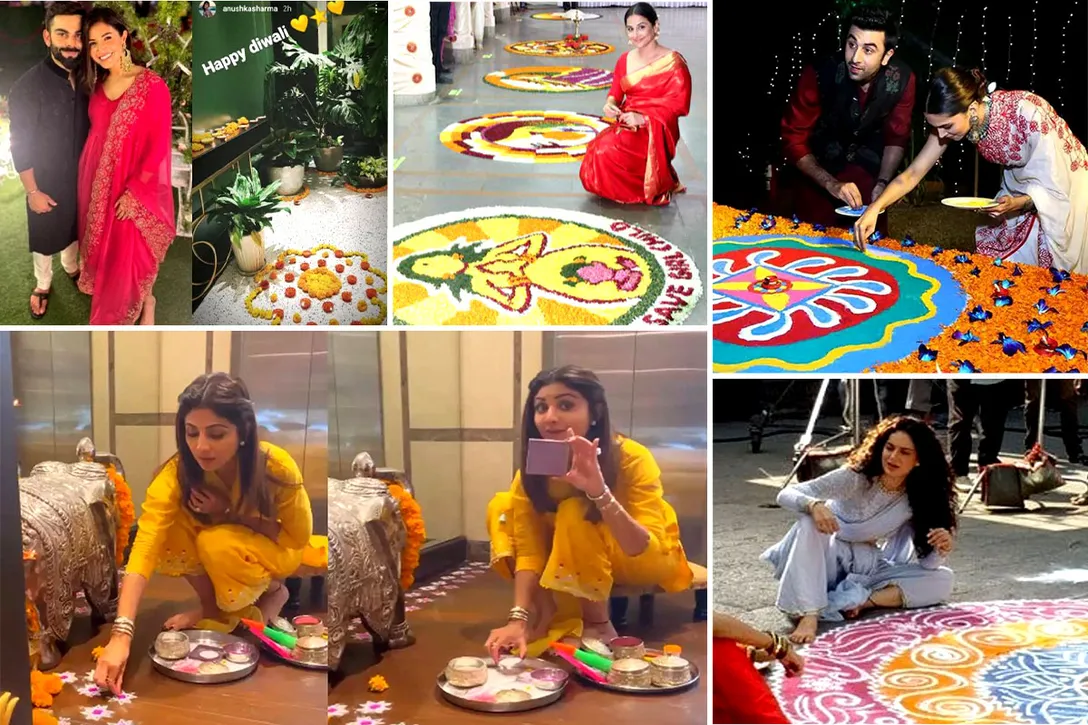 Diwali Rangoli 2022: दीपावली पर खुद रंगोली बनाती हैं बॉलीवुड की ये  एक्ट्रसेज, आप भी देखें | Patrika News | हिन्दी न्यूज