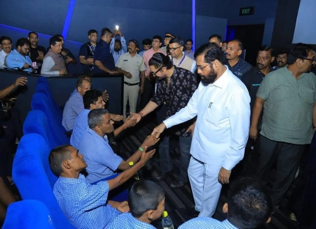 Maharashtra deputy CM Eknath Shinde and Aamir Khan