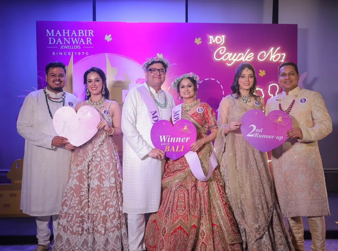 Navneet & Nidhi Mimani Winner of MDJ Couple No.1 (Season 4) presented by Mahabir Danwar Jewellers held at Fairfield by Marriott, Kolkata_2