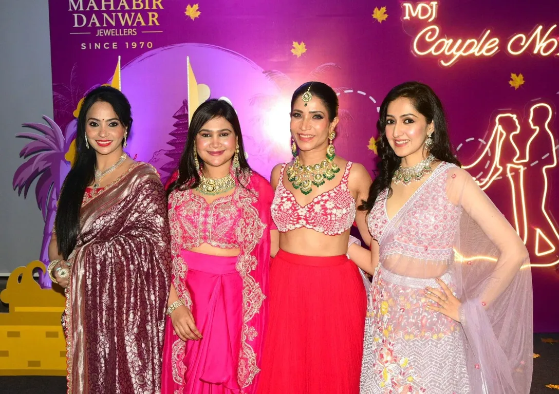 Renu Soni, Naina More, Richa Sharma, Amrita Chattopadhyay jury of MDJ Couple No.1 (Season 4) presented by Mahabir Danwar Jewellers held at Fairfield by Marriott, Kolkata.
