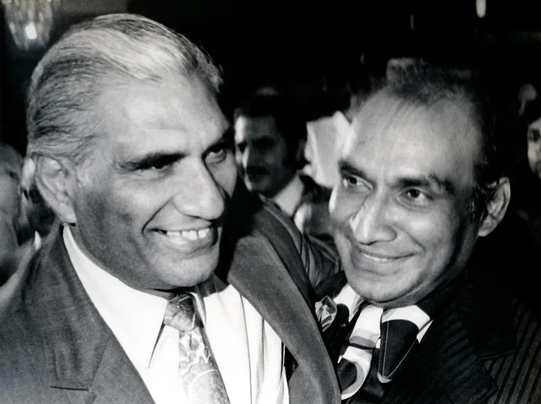 Yash Chopra with B.R. Chopra, his elder brother and mentor, the veteran filmmaker