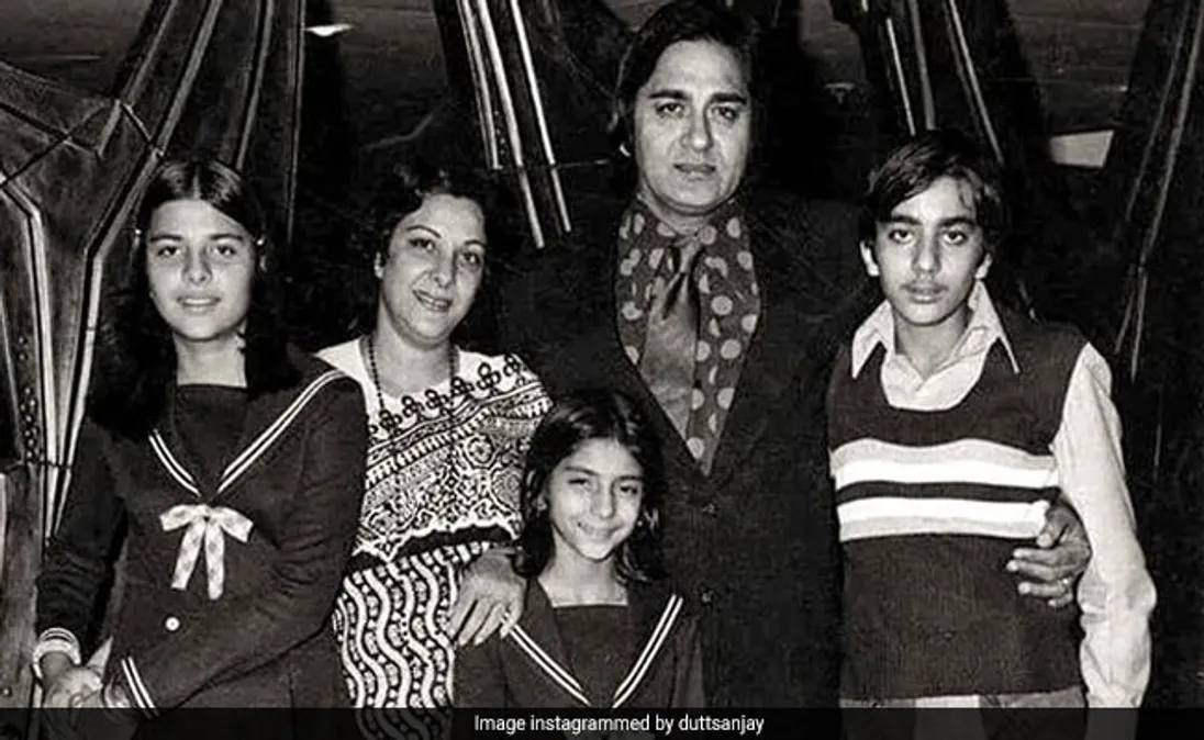 Sunil Dutt And Nargis In Sanjay Dutt's Old Is Gold Family Pic