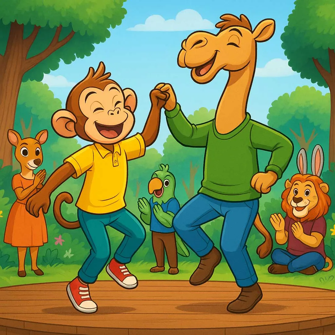 The Monkey and Camel Jungle Competition A Lesson-Filled Story