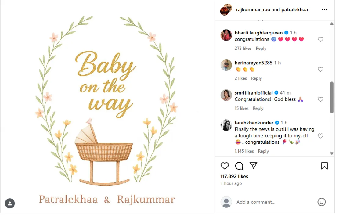 rajkumar rao patralekha anoounces pregnancy