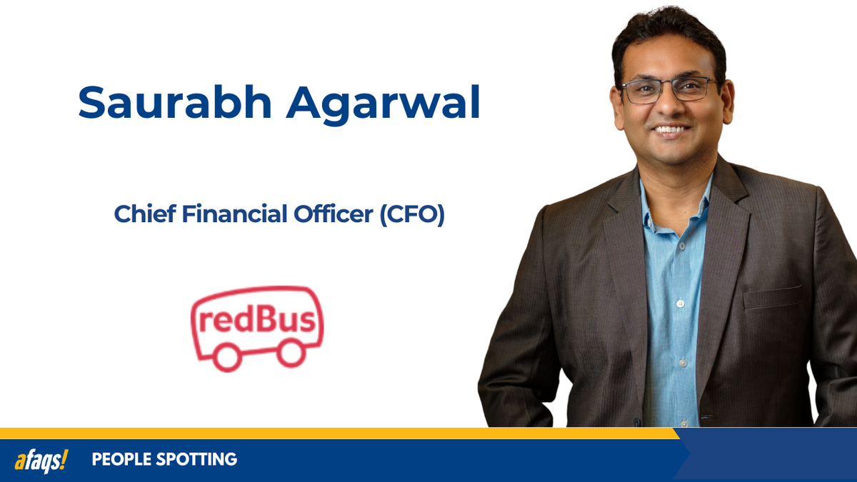redBus appoints Saurabh Agarwal as Chief Financial Officer