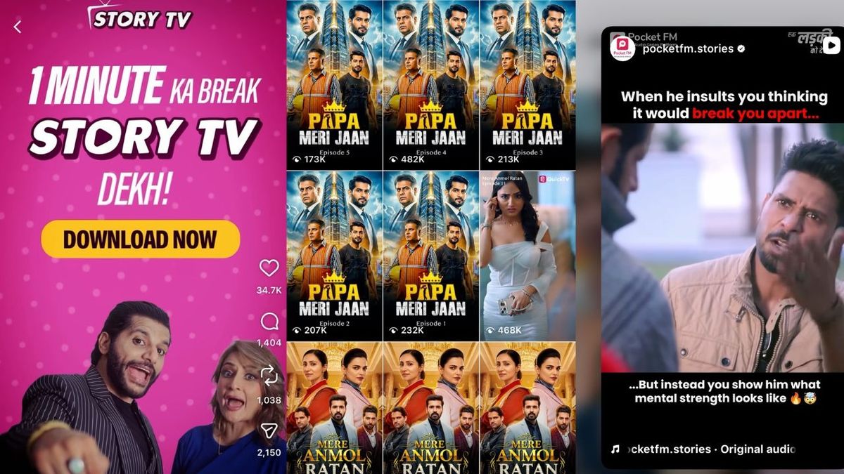 Tiny episodes, big hooks: How micro-dramas are advertised in India
