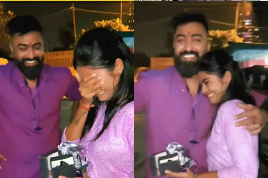 Viral Video Brother surprises sister with her dream scooty, Her