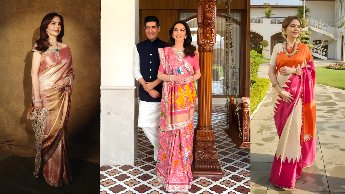Nita Ambani’s Top 5 Manish Malhotra Saree Moments To Inspire Your Style Nita Ambani’s Top 5 Manish Malhotra Saree Moments To Inspire Your Style