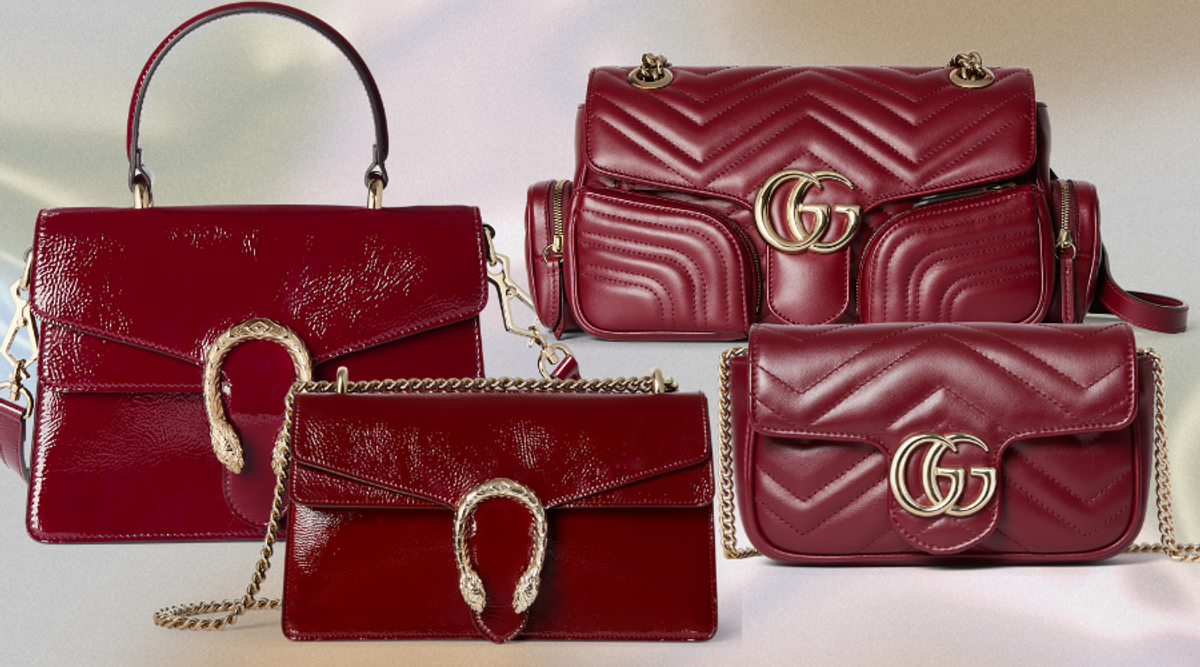 Gucci's Bold New Handbag Iterations In Rosso Ancora Gucci's Bold New Handbag Iterations In Rosso Ancora