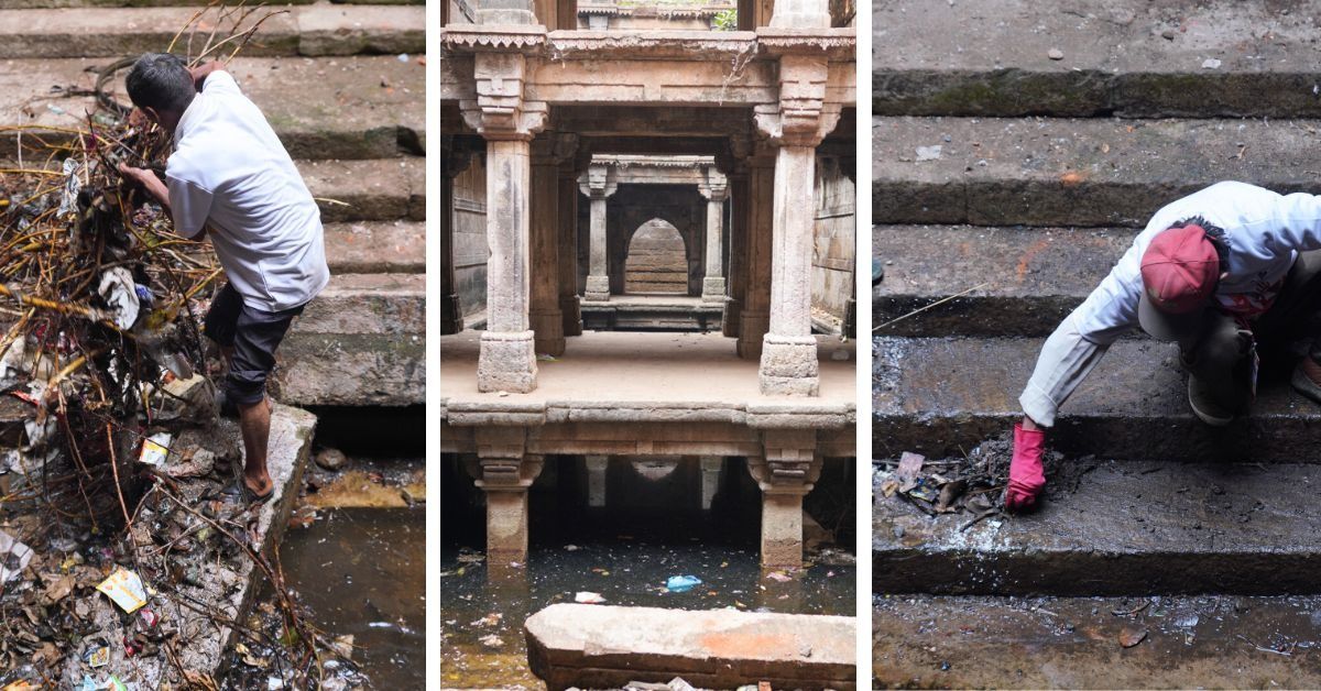 Volunteers Clear 713 Kg Waste to Restore Mahmadabad Ki Vav in Gujarat Volunteers Clear 713 Kg Waste to Restore Mahmadabad Ki Vav in Gujarat