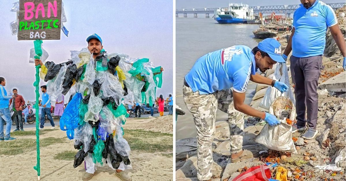 How Shubham Kumar Removed 1.43 Lakh Kgs Plastic from Patna’s Ganga Ghats