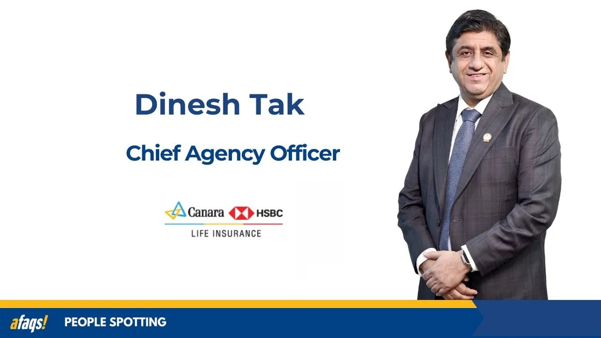 afaqs.com - afaqs! news bureau - Canara HSBC Life Insurance appoints Dinesh Tak as chief agency officer