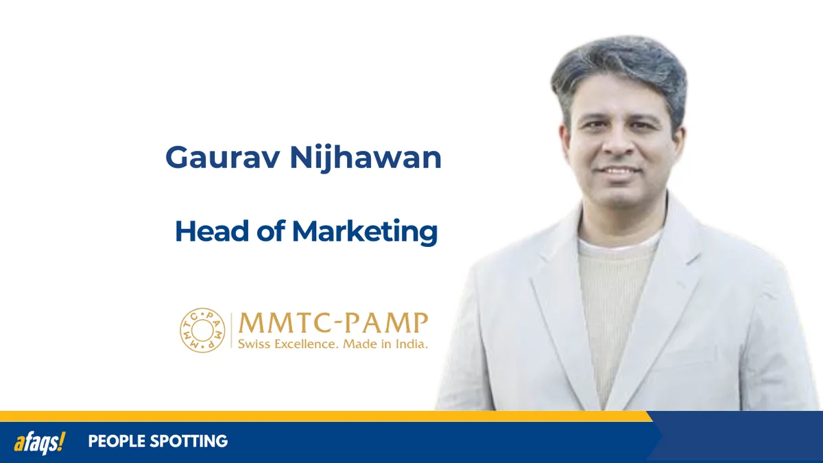 afaqs.com - afaqs! news bureau - MMTC-PAMP appoints Gaurav Nijhawan as Head of Marketing