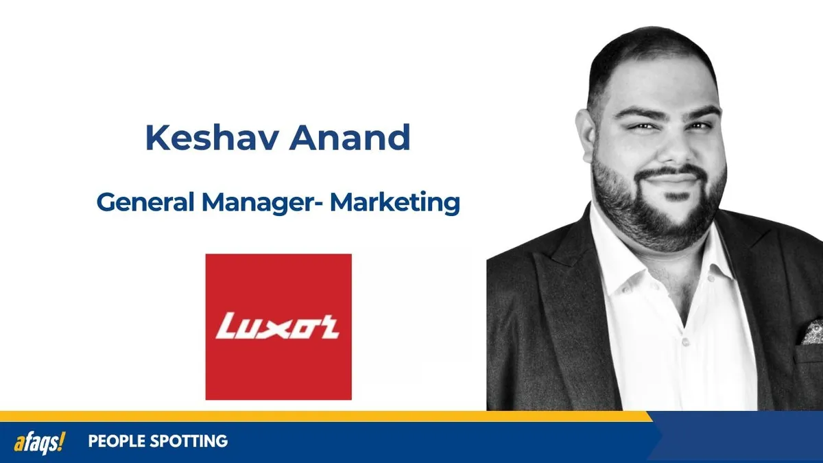 afaqs.com - afaqs! news bureau - Luxor Writing Instruments appoints Keshav Anand as GM - Marketing