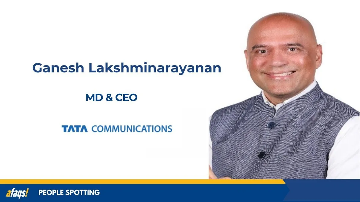 afaqs.com - afaqs! news bureau - Tata Communications names Ganesh Lakshminarayanan as MD & CEO