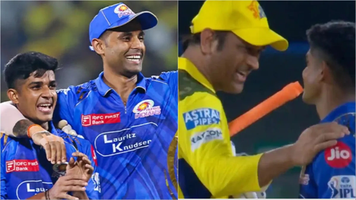Vighnesh Puthur, Suryakumar Yadavs, MS Dhoni