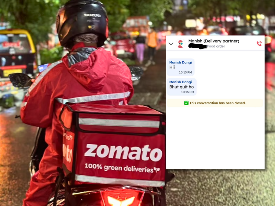 ‘Bahut quit ho’: Woman Reports Unsettling Messages From Zomato Delivery Driver After Order