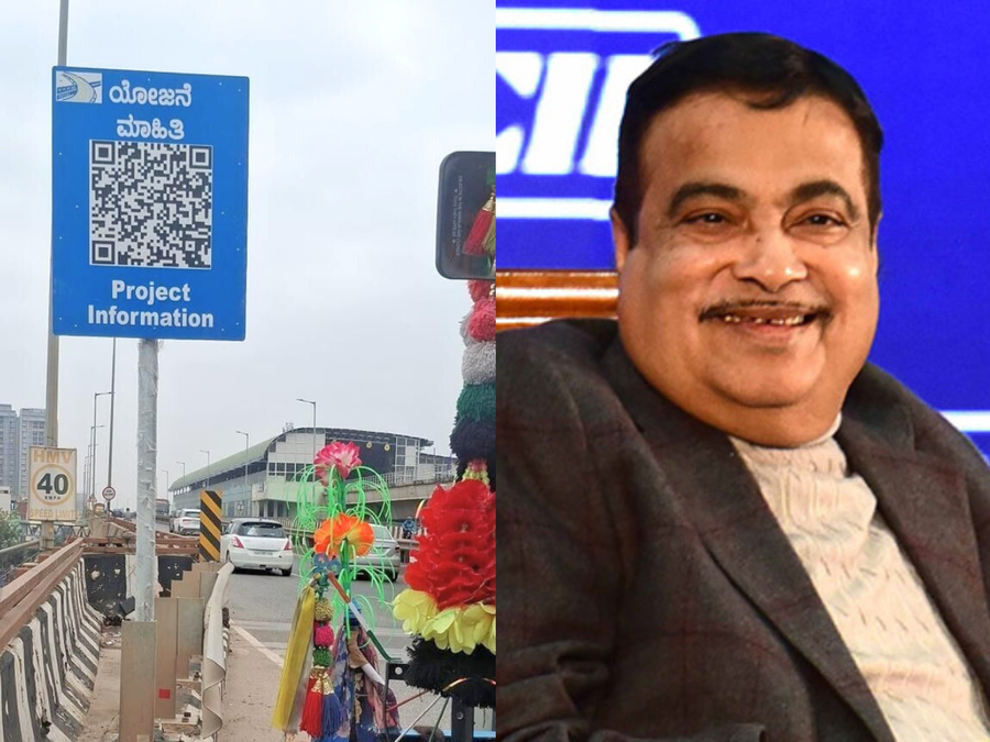 NHAI installs QR code information boards in Bengaluru highway; Netizens say, 'Contractor details missing'