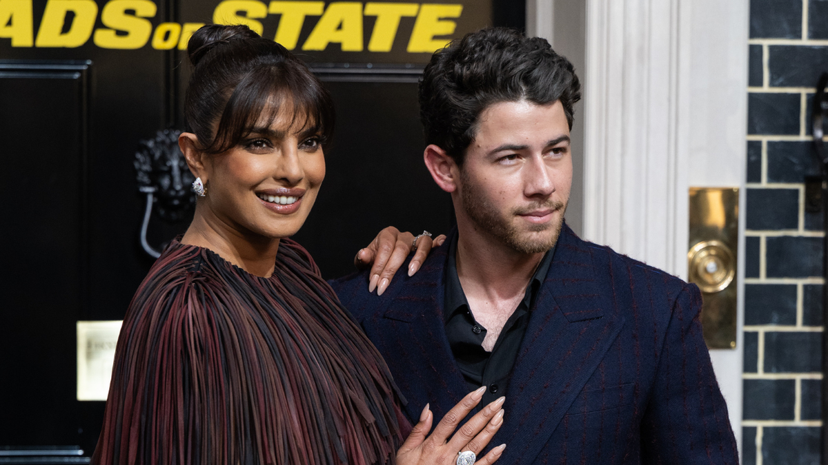 Nick Jonas Supports Priyanka Chopra at 'Heads of State' London Premiere