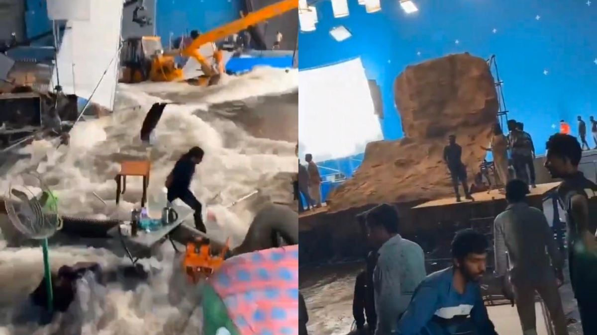 Massive disaster on the sets of the film produced by Ram Charan; Video –