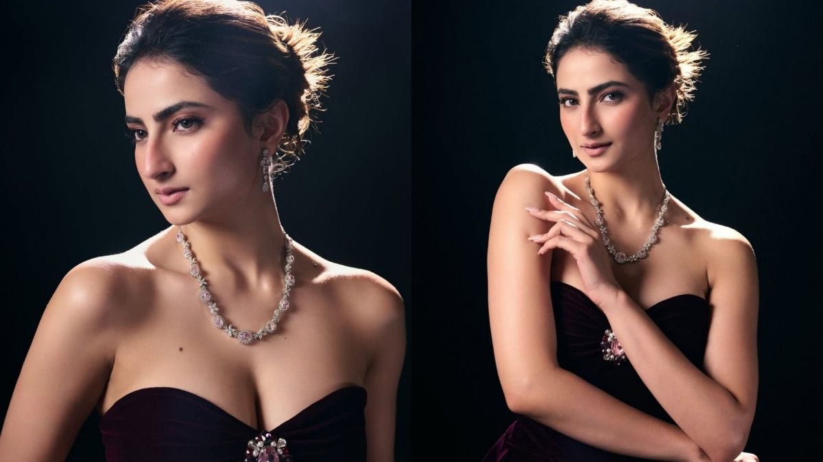Palak Tiwari sizzles in a black strapless gown; See Pictures —