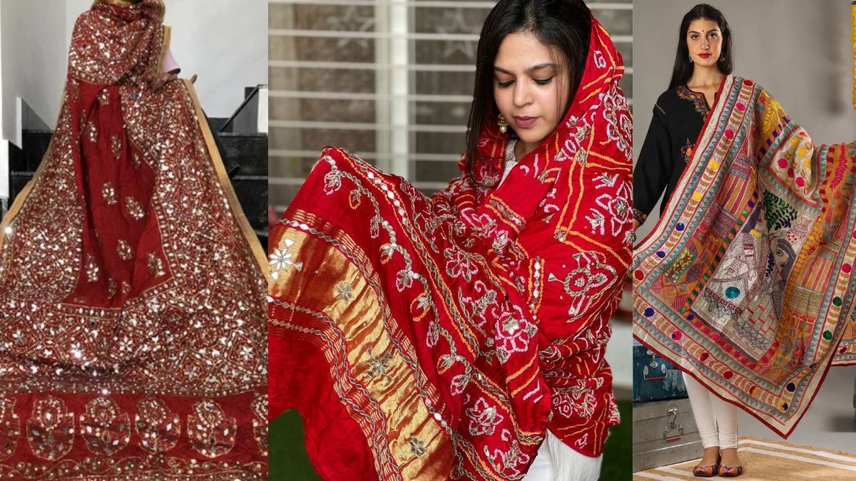 Designer dupattas: सिर ढकने के लिए पल्लू की नहीं पड़ेगी जरूरत, पूजा-पाठ में सूट या साड़ी के साथ पेयर करें ये दुपट्टे