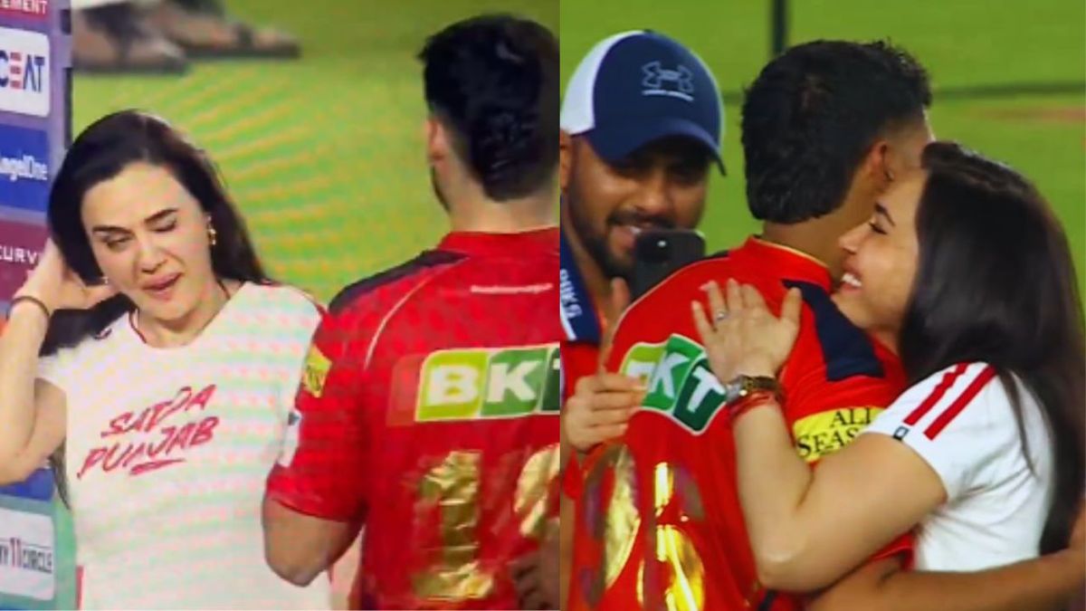 Pbks vs mi: ipl फिनाले में पहुंचते ही खुशी से झूमी प्रीति जिंटा, पंजाब के इस खिलाड़ी को मार दी आंख