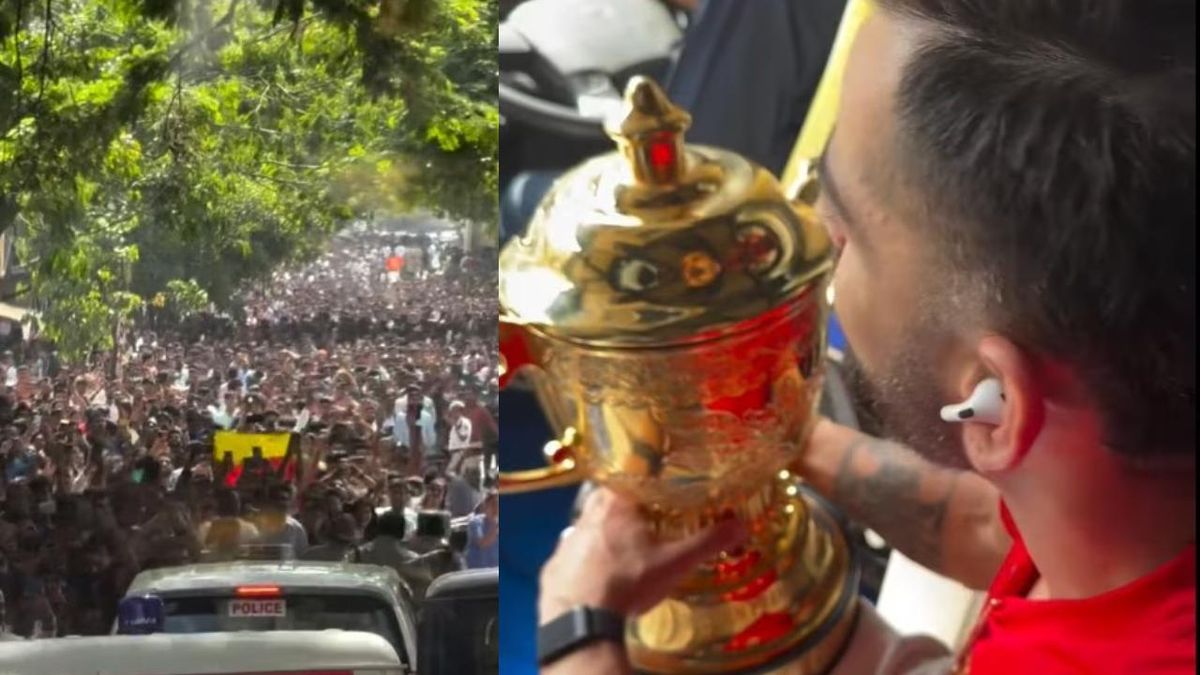 बेंगलुरु में हुआ विराट कोहली का ग्रैंड वेलकम, लाखों लोगों की भीड़ ने लगाए RCB के नारे, अनुष्का शर्मा ने दिखाई