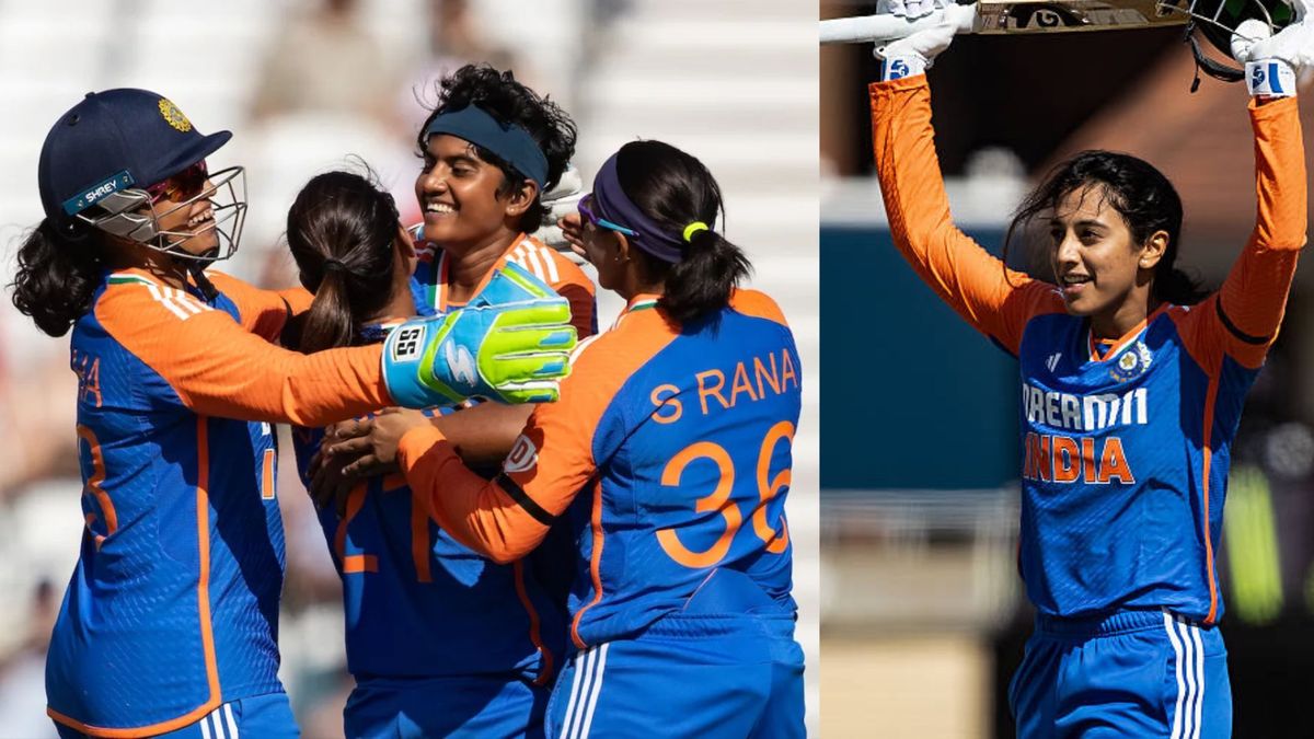 Sport : INDW vs ENGW: भारत की बेटियों ने किया कमाल, इंग्लैंड को उन्हीं के घर में चटाई धूल, स्मृति मंधाना का शानदार शतक #INA