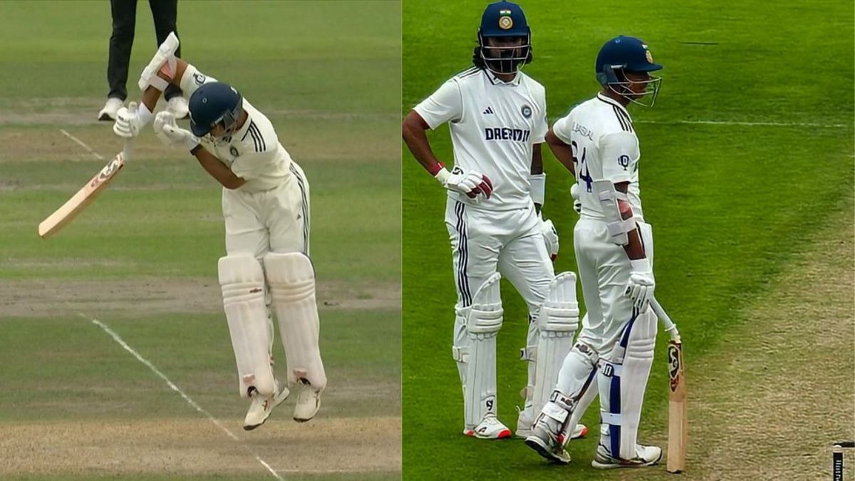 Sport : IND vs ENG: यशस्वी जायसवाल का बल्ला सह नहीं पाया क्रिस वोक्स की गेंद, टूटा के हुआ अलग, देंखे . #INA