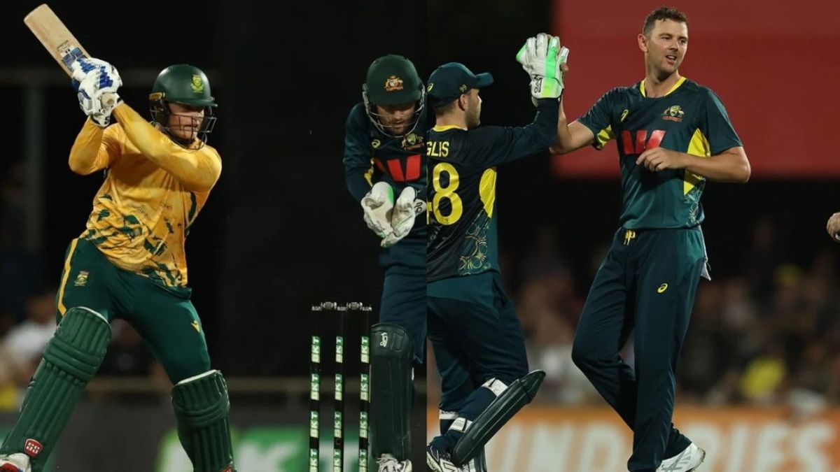 Sport : AUS vs SA: रयान रिकेल्टन साउथ अफ्रीका नहीं दिला सके जीत, पहले टी20 मैच में ऑस्ट्रेलिया ने 17 रन से हराया #INA