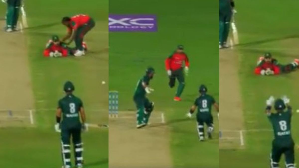 Sport : पाकिस्तान खिलाड़ियों ने फिर उड़वाया अपना मजाक, अजीबोगरीब तरीके से हुए रन आउट, फिर साथी प्लेयर पर भड़के, देखें . #INA