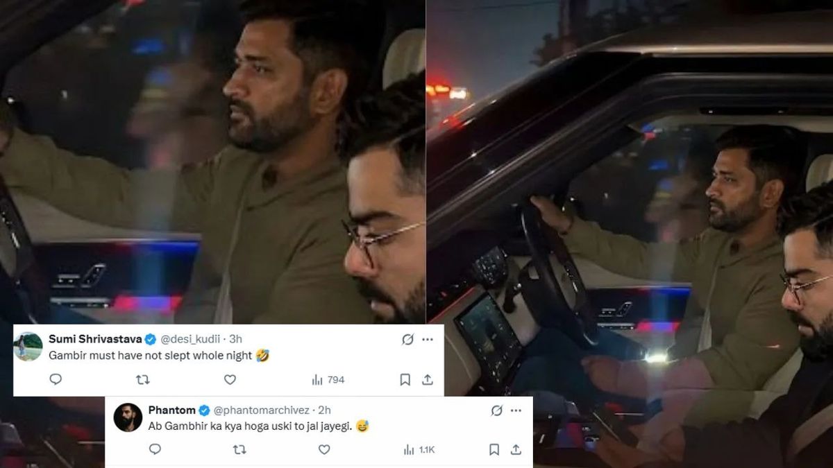 Sport : Virat Kohli: साथ दिखे धोनी और विराट, तो यूजर्स ने लगा दी गंभीर की क्लास, शेयर किए मजेदार मीम्स #INA