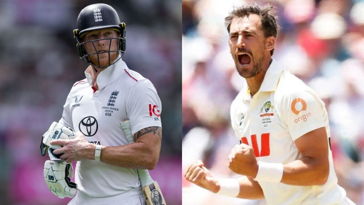 Sport : AUS vs ENG: मिचेल स्टार्क के सामने बेन स्टोक्स ने टेके घुटने, शून्य पर आउट हुआ इंग्लिश कप्तान, टूटा अश्विन का रिकॉर्ड #INA