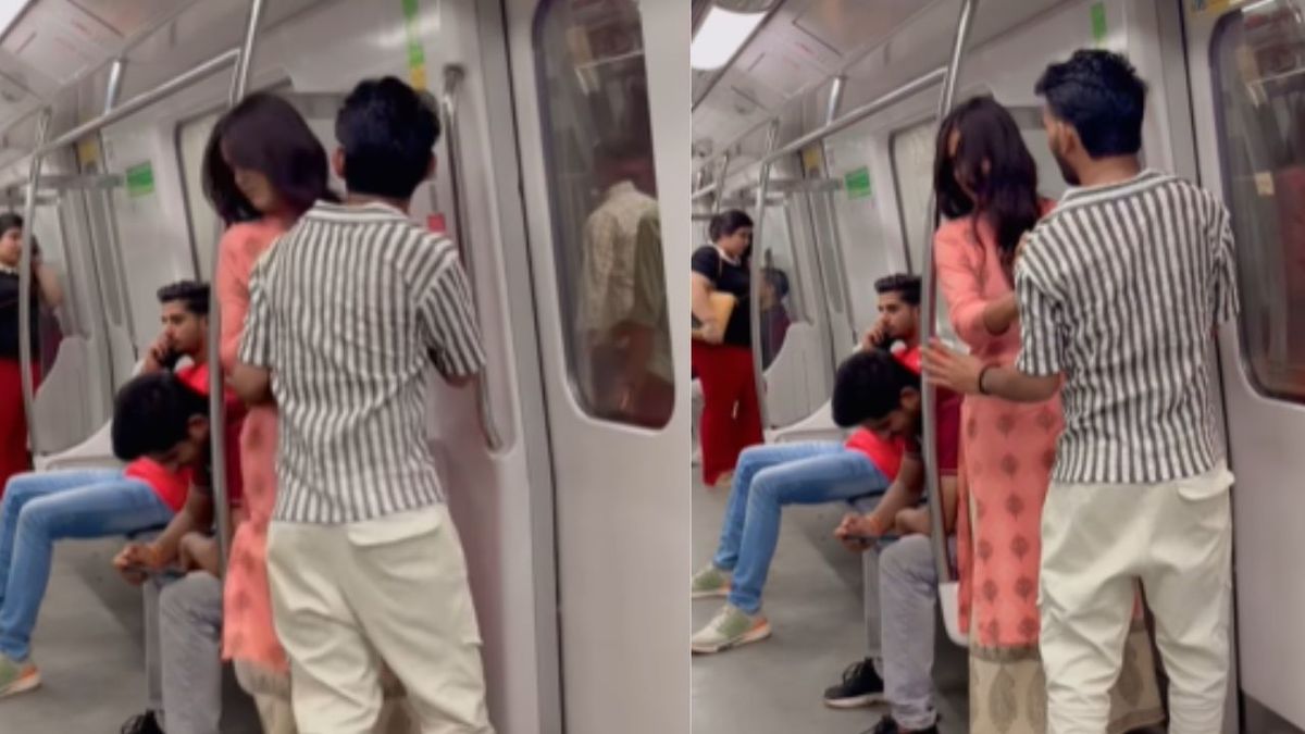 Viral video : चलती मेट्रो में युवती पर गिर गया युवक, फिर जो हुआ देख हिल जाएगा दिमाग!