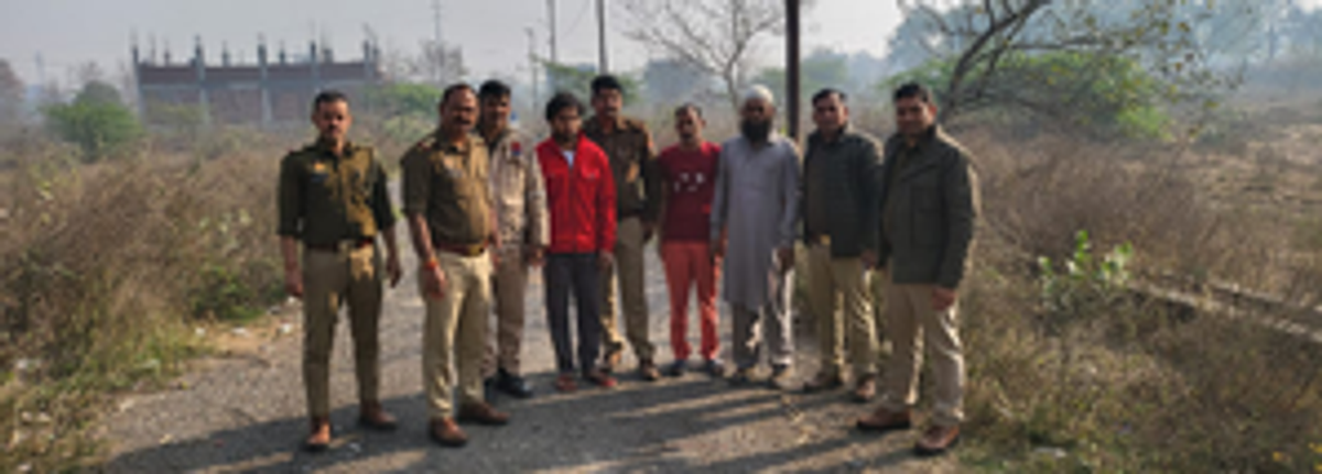 बिसरख थाना पुलिस और बदमाशों के बीच मुठभेड़, चार गिरफ्तार