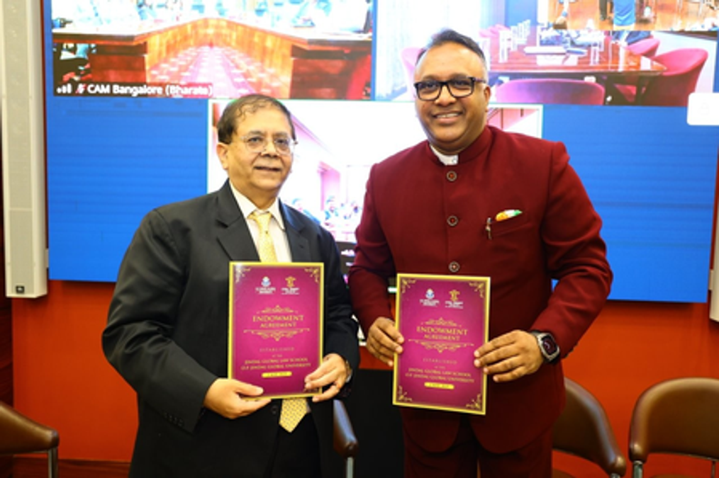 ओपी जिंदल ग्लोबल यूनिवर्सिटी ने सिरिल श्रॉफ सेंटर फॉर एआई, लॉ एंड रेगुलेशन की घोषणा की