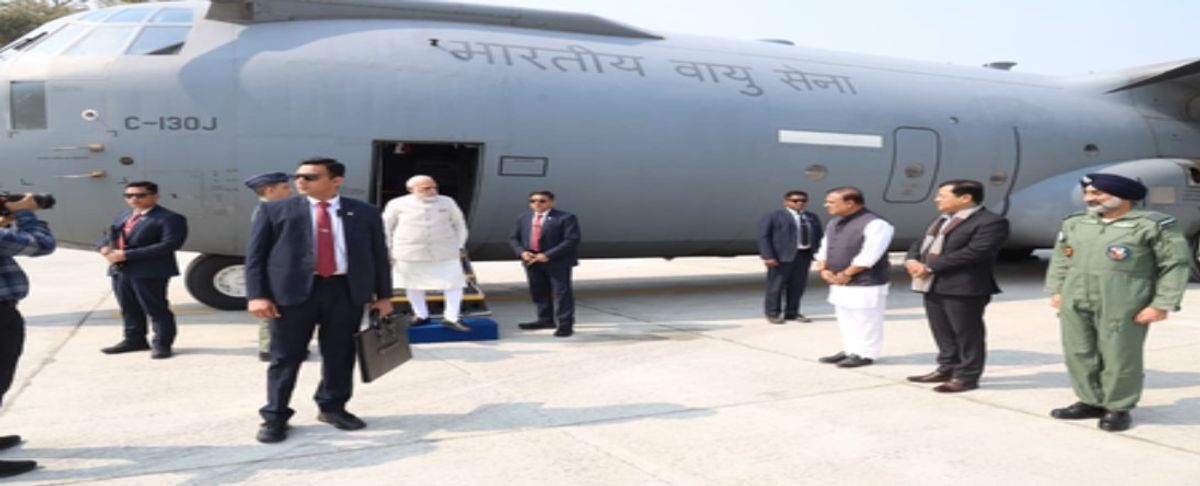 PM Modi inaugurates highway emergency landing strip in Assam