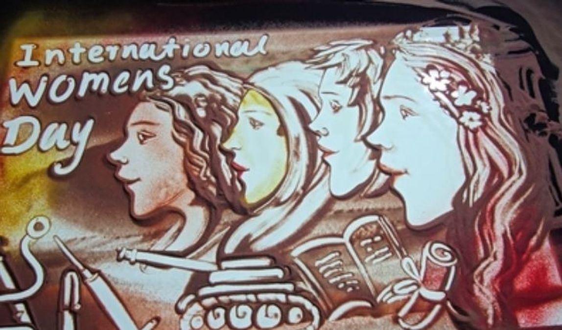 Inspiring sand animation by Puri artist celebrates International Women’s Day