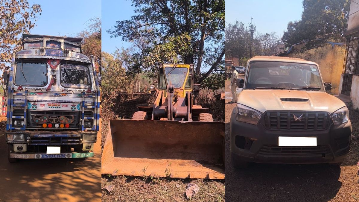 Illegal Smuggling: ଚୋରା ଲୁହାପଥର ବୋଝେଇ ଟ୍ରକ୍‌ ସହ ସ୍କର୍ପିଓ ଜବତ, ଜଣେ ଗିରଫ