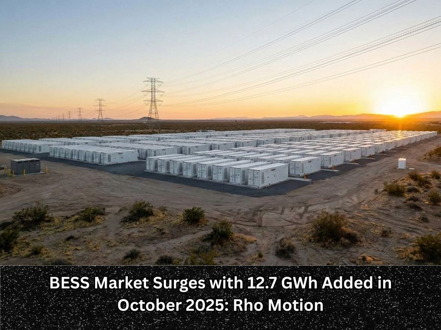 BESS Market Surges with 12.7 GWh Added in October 2025: Rho Motion