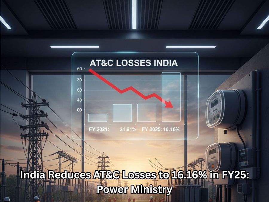 India Reduces AT&C Losses to 16.16% in FY25: Power Ministry
