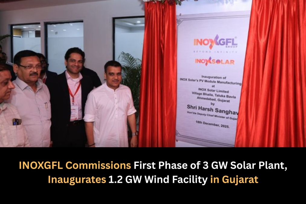 INOXGFL Commissions First Phase of 3 GW Solar Plant, Inaugurates 1.2 GW Wind Facility in Gujarat