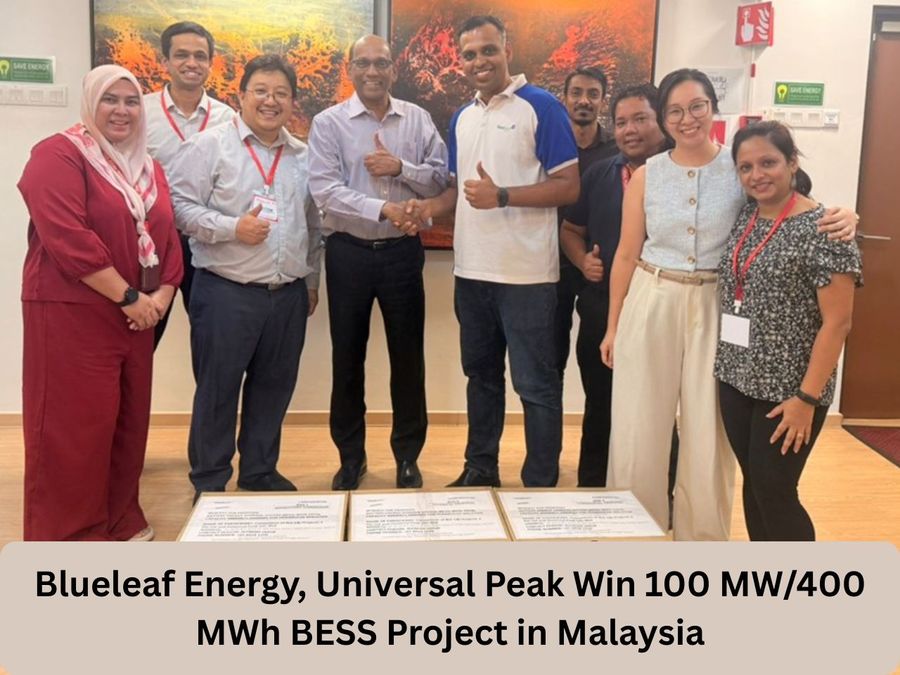 Blueleaf Energy, Universal Peak Win 100 MW/400 MWh BESS Project in Malaysia