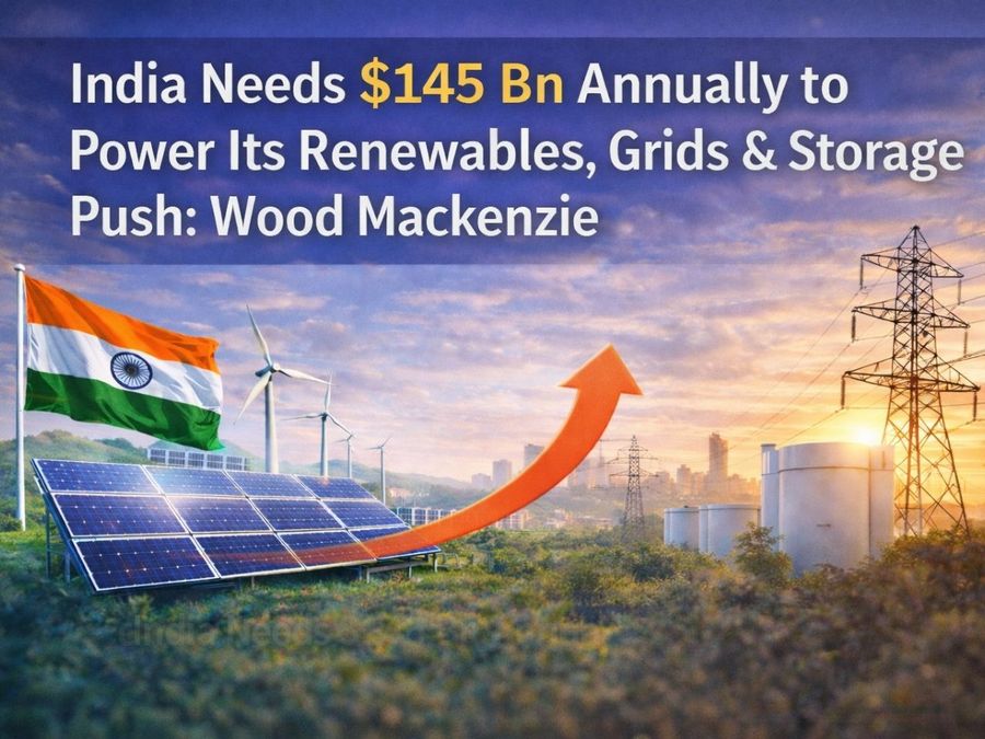 India Needs $145 Bn Annually to Power Its Renewables, Grids & Storage Push: Study