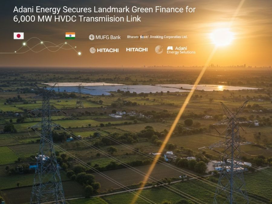 Adani Secures Japanese Funding for 6 GW Green HVDC Transmission Corridor